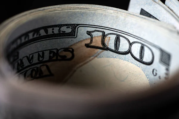 US dollar bill in a macro shot — Stock Photo, Image