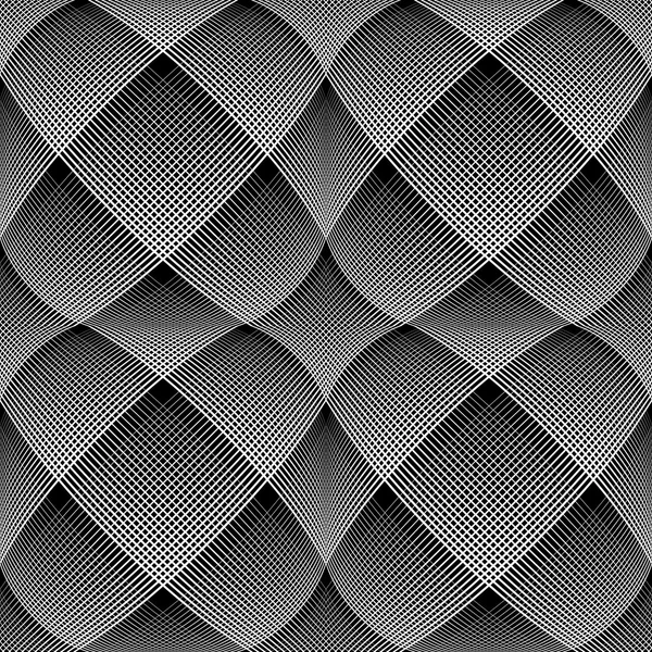Senza soluzione di continuità op art pattern. Illusione 3D . — Vettoriale Stock
