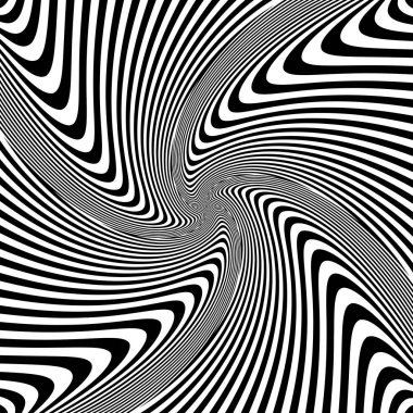 Girdap hareket. Op sanat tasarım. 