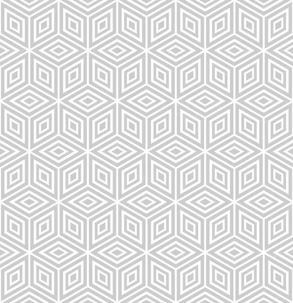 Naadloze geometrische patroon. 3D-illusie. — Stockvector
