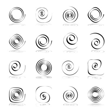 Spiral tasarım öğeleri. 