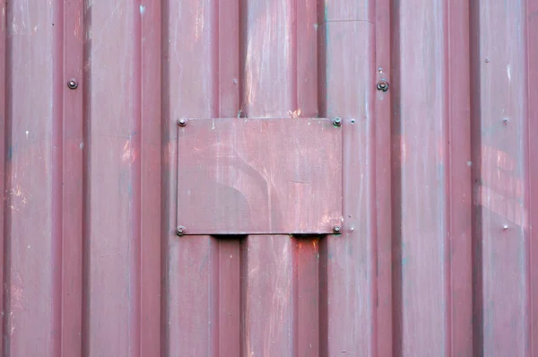 Chapa de metal ondulado e placa de metal . — Fotografia de Stock