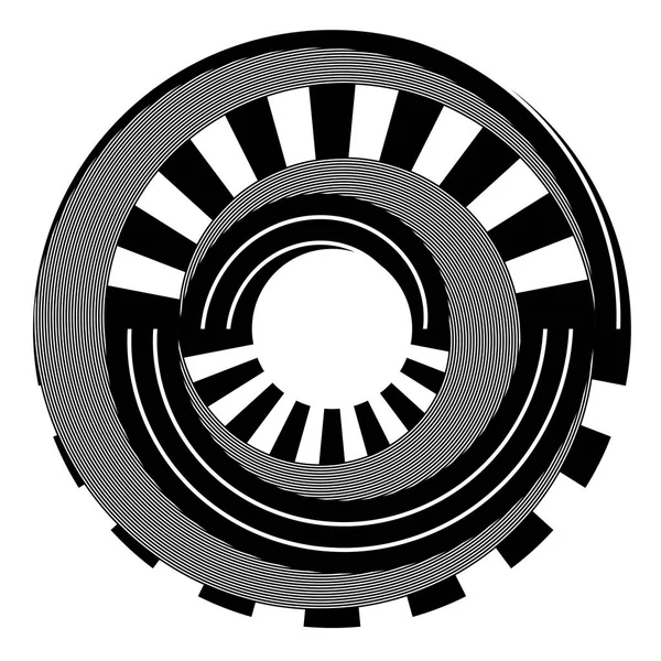 Elemento de projeto do círculo de rotação abstrato . —  Vetores de Stock