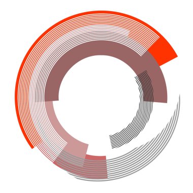 soyut daire tasarım öğesi.