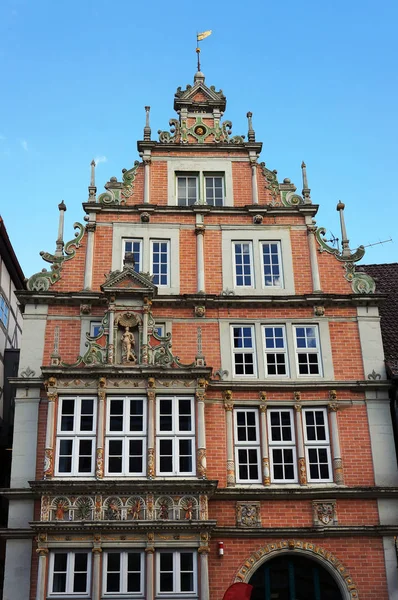 Régi középkori épület Hameln, Németország. — Stock Fotó