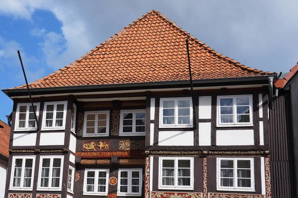 Edifício medieval antigo em Hameln, Alemanha . — Fotografia de Stock