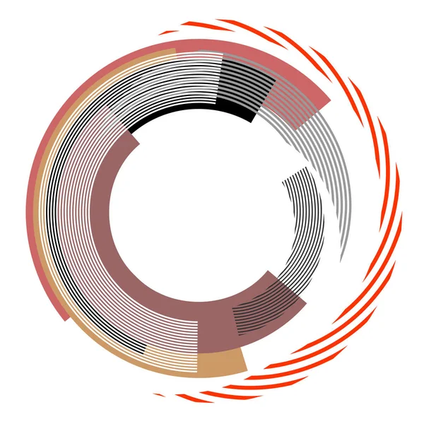 Abstracte cirkel ontwerpelement. — Stockvector