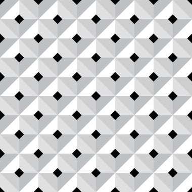 Dikişsiz 3d geometrik desen.