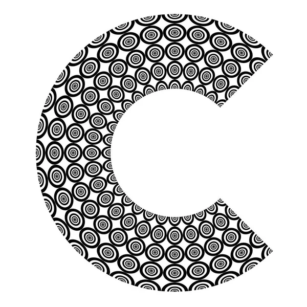 抽象的设计元素。字母 C. — 图库矢量图片