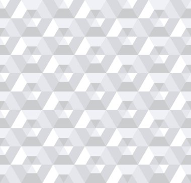 Kesintisiz beyaz 3d altıgenler desen.