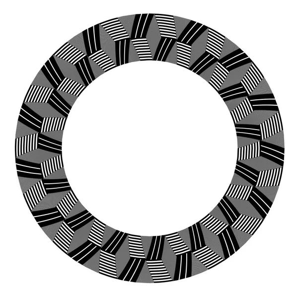 Cercle élément de conception. Op motif d'art . — Image vectorielle