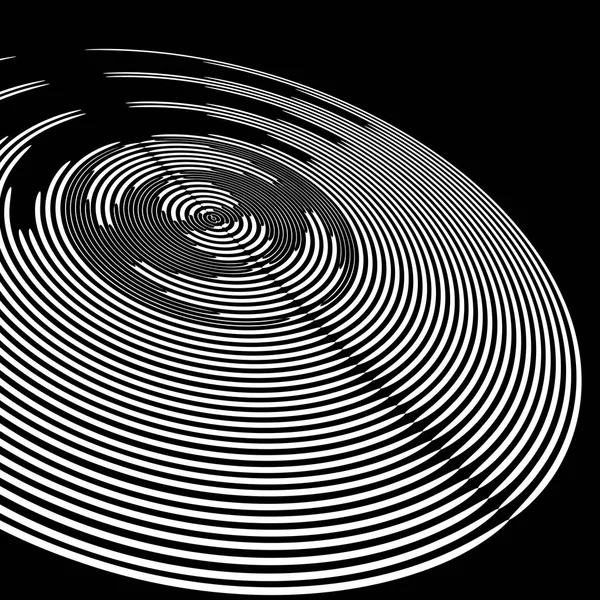 Forma de rotación circular. Fondo abstracto . — Vector de stock