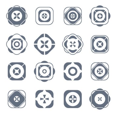 tasarım öğeleri kümesi. 