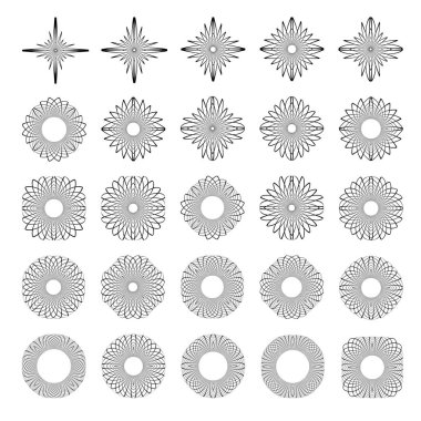 tasarım öğeleri kümesi.