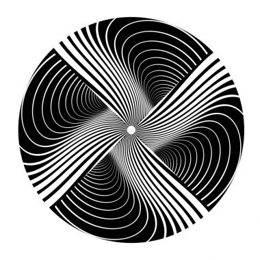 soyut daire tasarım öğesi.