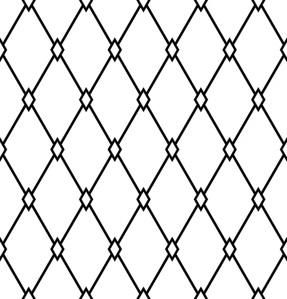 Nahtlose Diamanten-Muster. Geometrische Gitterstruktur. — Stockvektor