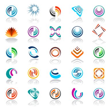 tasarım öğeleri kümesi. 