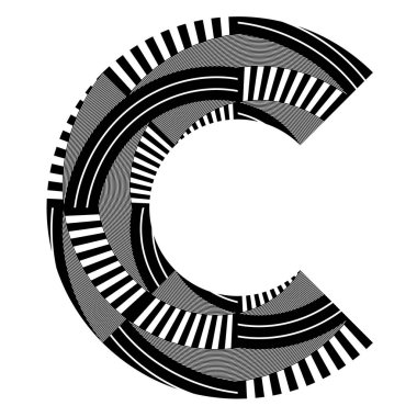 Soyut tasarım öğesi. Çizgi deseni.