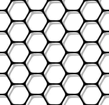 Dikişsiz altıgenler desen.