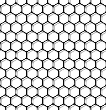 Dikişsiz altıgenler desen.