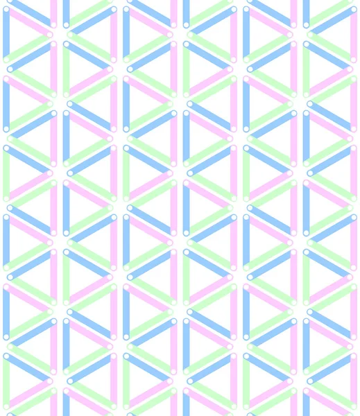 Sömlös trianglar och hexagoner mönster. — Stock vektor