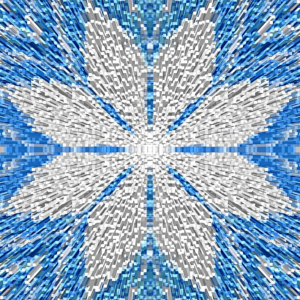 Snowflake mönster. Blå texturerat bakgrund. — Stockfoto