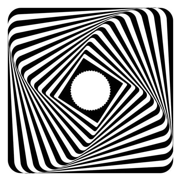 Op-art geometrische ontwerpelement. — Stockvector