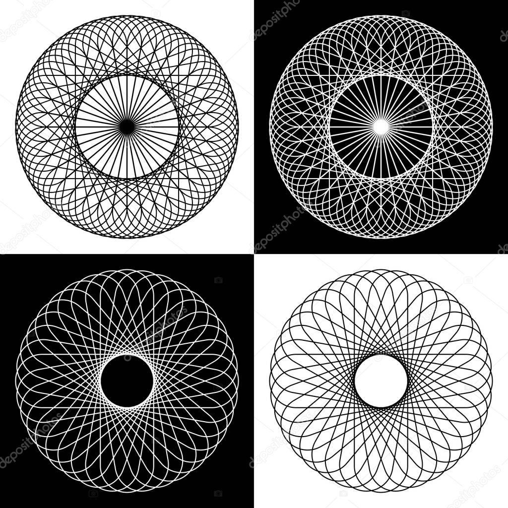 Rotation lines patterns.