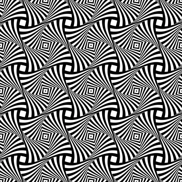 Seamless op art geometric pattern. — Stock Vector