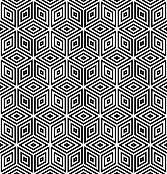 Seamless geometric pattern. 3D illusion. — Stock Vector