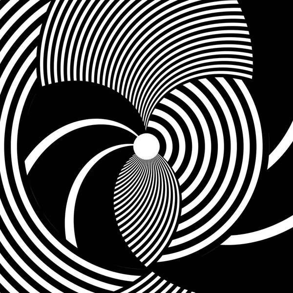 Abstrakta Hålcirkel randiga linjer. — Stock vektor