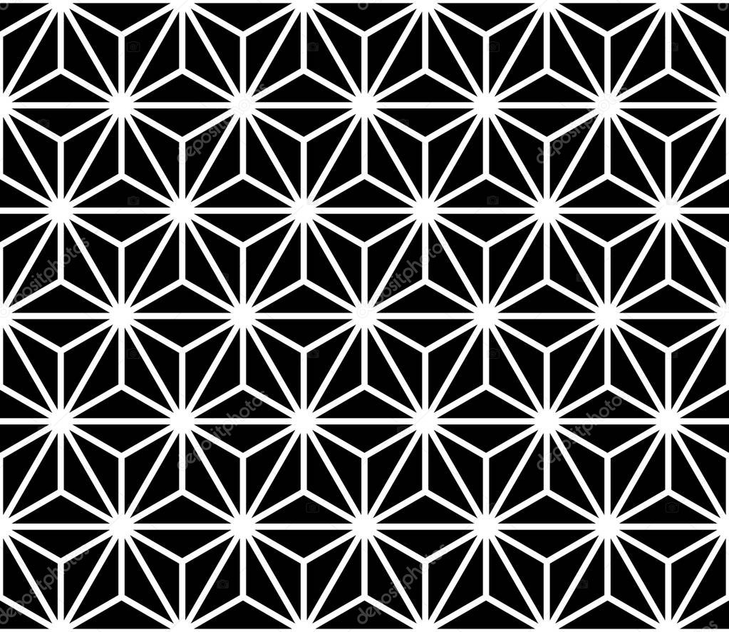 Seamless triangles pattern. Geometric texture. 