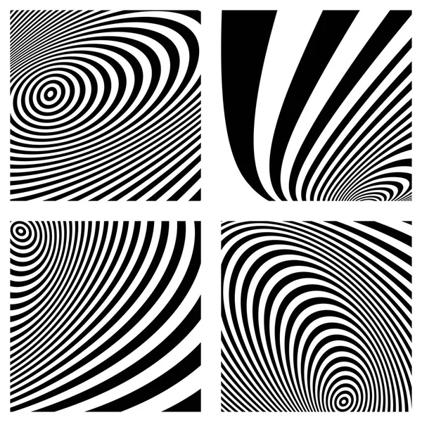 Abstract lines patterns. Striped textures. — Stock Vector