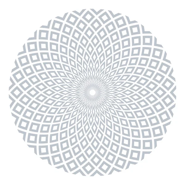 Elemento de diseño circular. Patrón de rotación geométrica . — Vector de stock