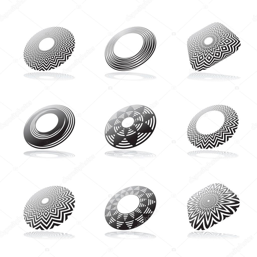 Design elements set. Abstract icons. Vetor art.