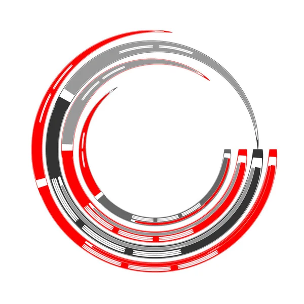 Element projektu koło. Abstrakcyjny kształt geometryczny. — Wektor stockowy