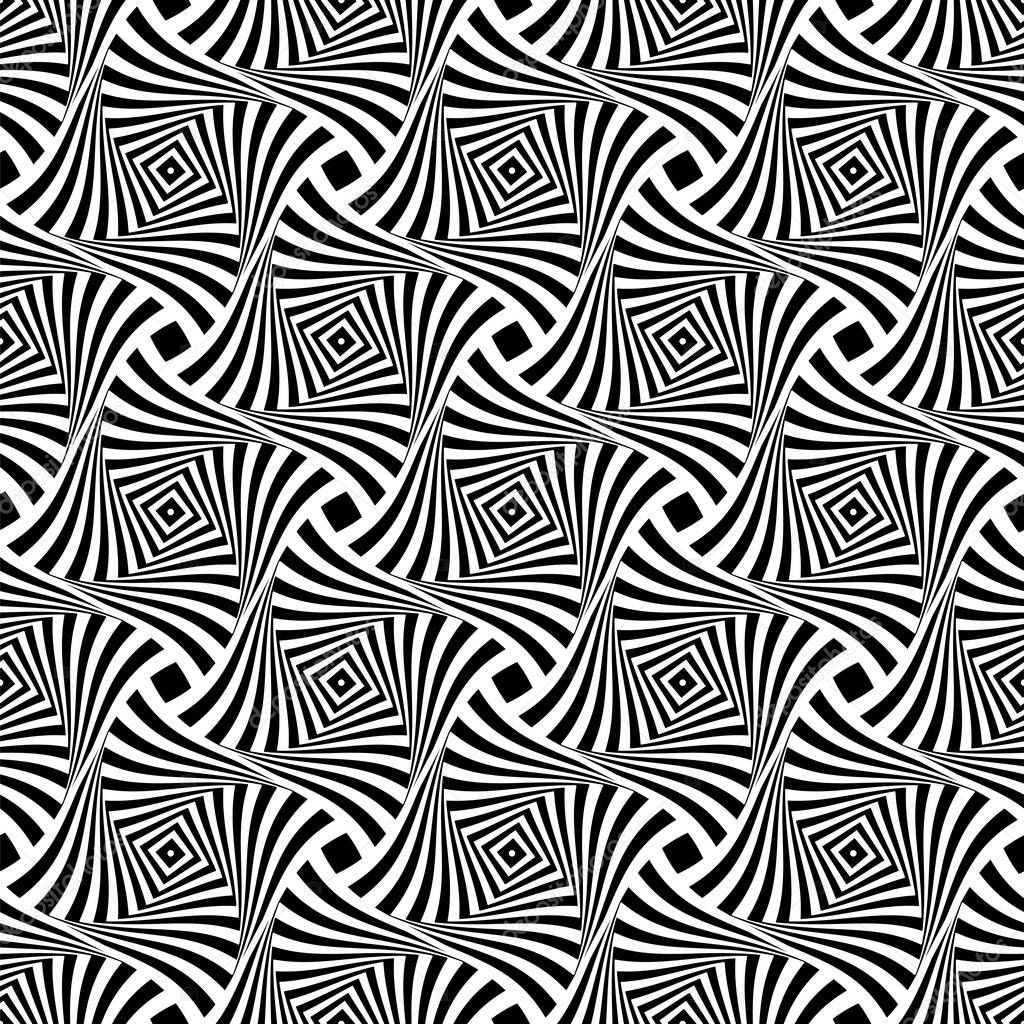 Seamless op art pattern. Abstract lines texture. 