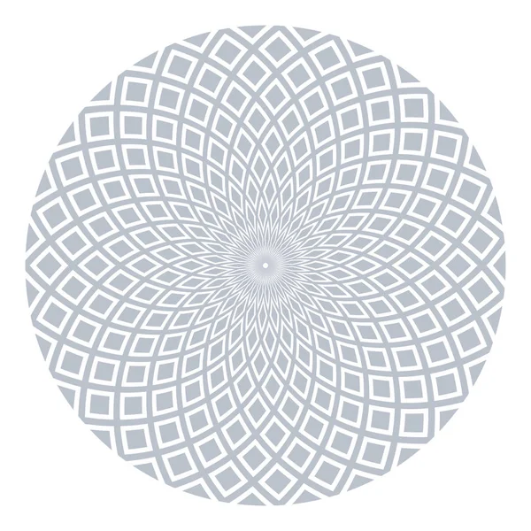 Elemento de diseño circular. Patrón de rotación geométrica . — Archivo Imágenes Vectoriales
