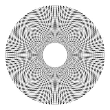 Daire şeklinde nokta deseni. 