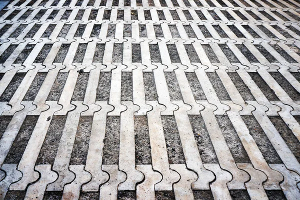 Tiles pavement in Funchal, Madeira, Portugal. — Stock Photo, Image