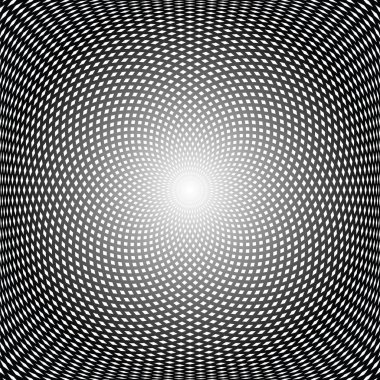 Rotasyon desen. Dışbükey dokulu arka plan. 