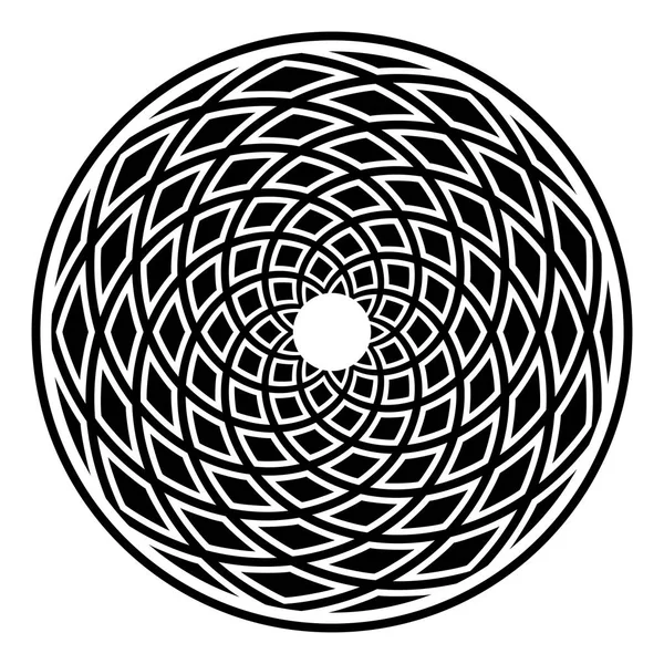 Círculo elemento de design. Padrão de rotação geométrica abstrato . — Vetor de Stock
