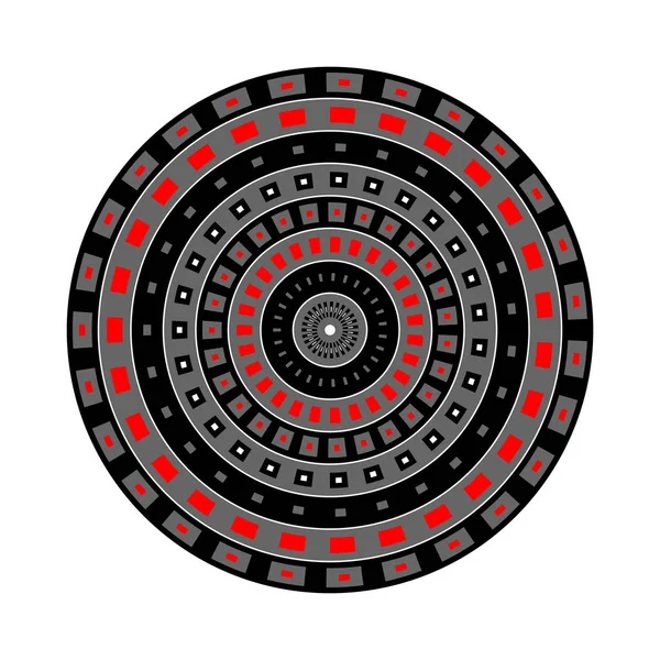 Modello astratto del cerchio di rotazione geometrica . — Vettoriale Stock