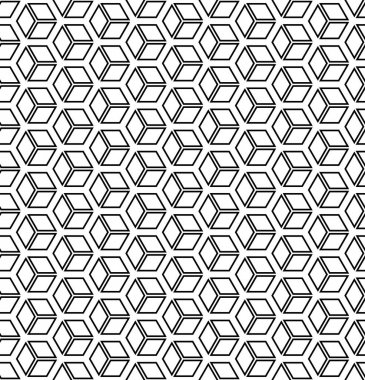 Sorunsuz op sanat geometrik desen. 3D yanılsama. 