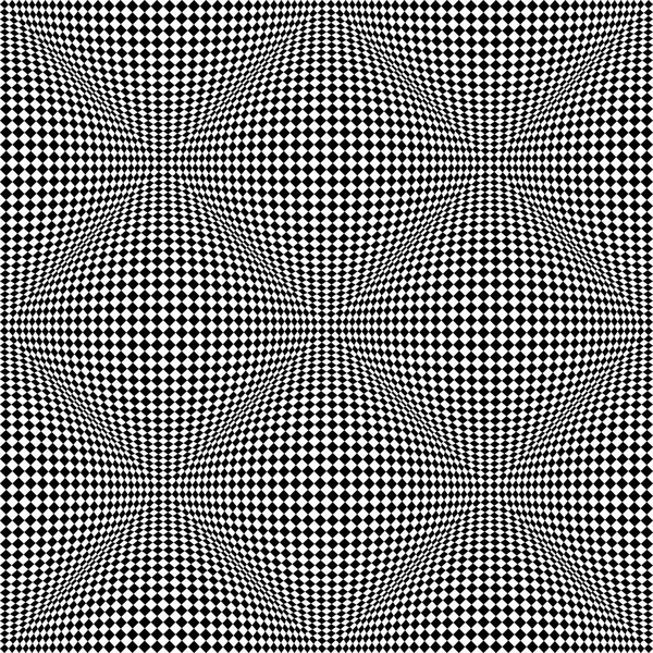 Modello a quadretti 3D senza soluzione di continuità. Struttura geometrica . — Vettoriale Stock