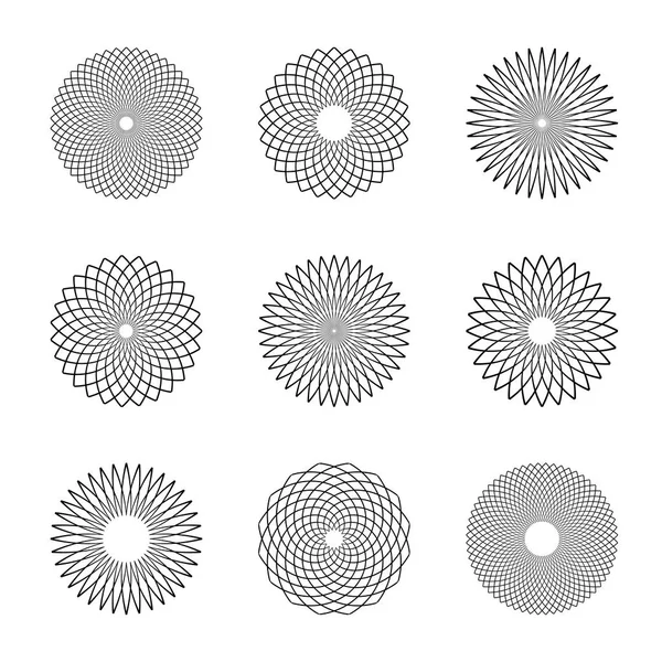 Circle design elements. — Stock Vector