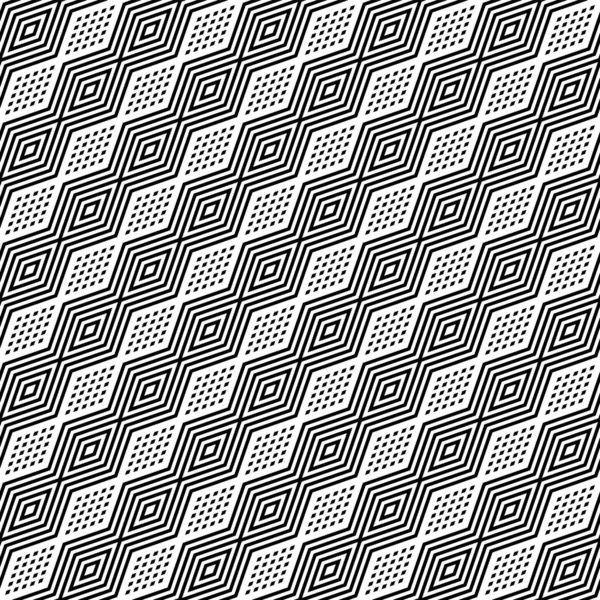 Seamless diamonds pattern. Geometric diagonal texture. — Stock Vector