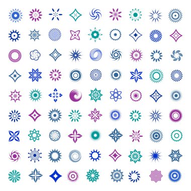 tasarım öğeleri kümesi. soyut simgeler.