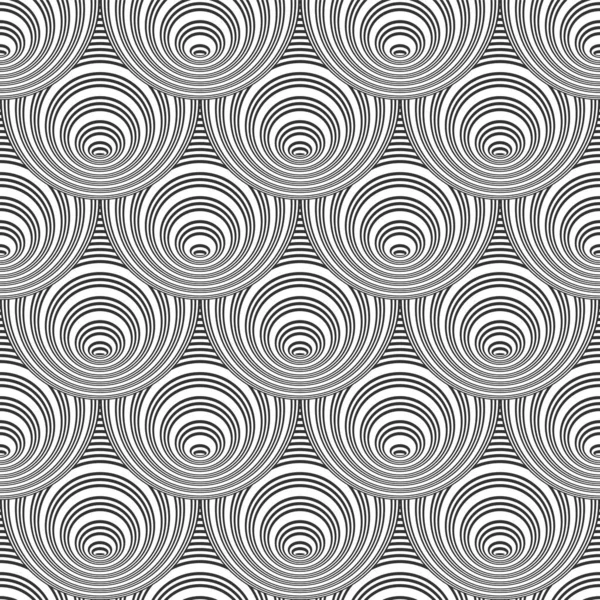 Seamless pattern. Circle lines texture. — Stock Vector