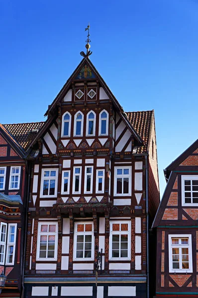 Casa medieval de media madera en Celle, Alemania . — Foto de Stock